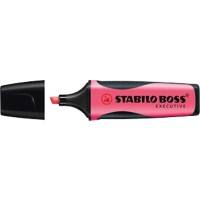 STABILO BOSS EXECUTIVE 73/55 Highlighter Pink Medium Chisel 2-5 mm Refillable Pack of 10