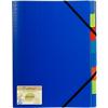 Exacompta 3 Flap Folder Special format PP (Polypropylene) 8 Part Blue 552572E 24.5 (W) x 1 (D) x 32 (H) cm Pack of 5