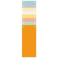 Exacompta Blank Dividers Special format Assorted Multicolour 100 Part Cardboard 2 Holes 13395B Pack of 1200