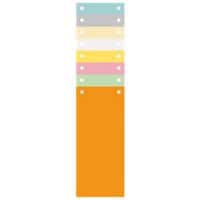 Exacompta Blank Dividers Special format Assorted Multicolour 100 Part Cardboard 2 Holes 13395B Pack of 1200