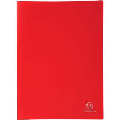 Exacompta Display Book 8555E A4 Red 50 Pockets Pack of 12