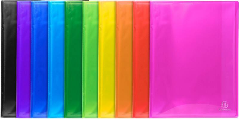 Exacompta Display Book 85470E A4 Assorted 80 Pockets Pack of 8