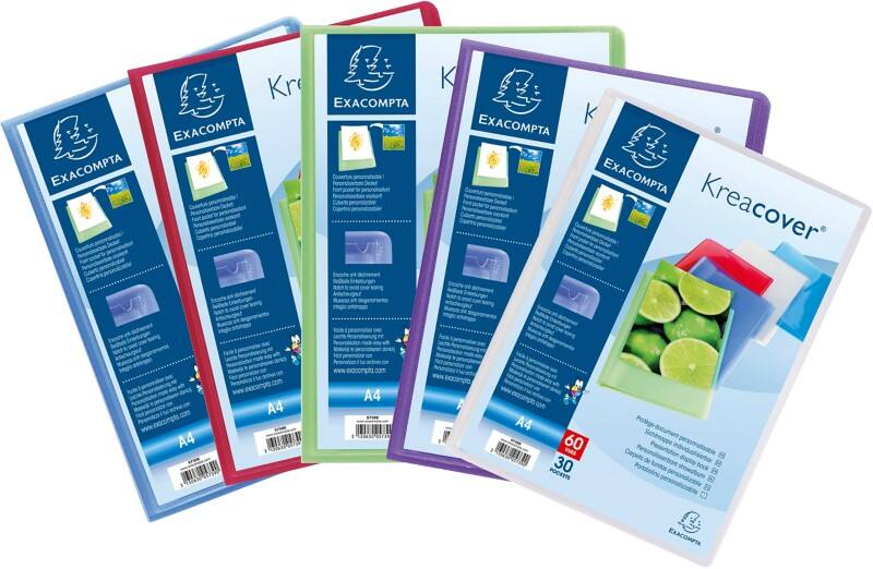 Exacompta Display Book 5759E A4 Assorted 50 Pockets Pack of 8