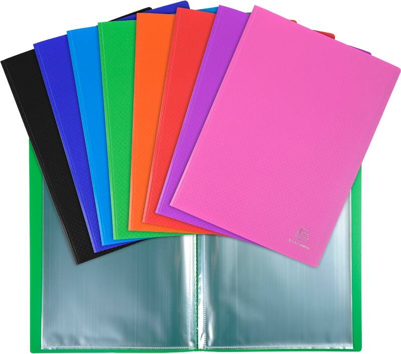 Exacompta Display Book 8880E A4 Assorted 80 Pockets Pack of 8