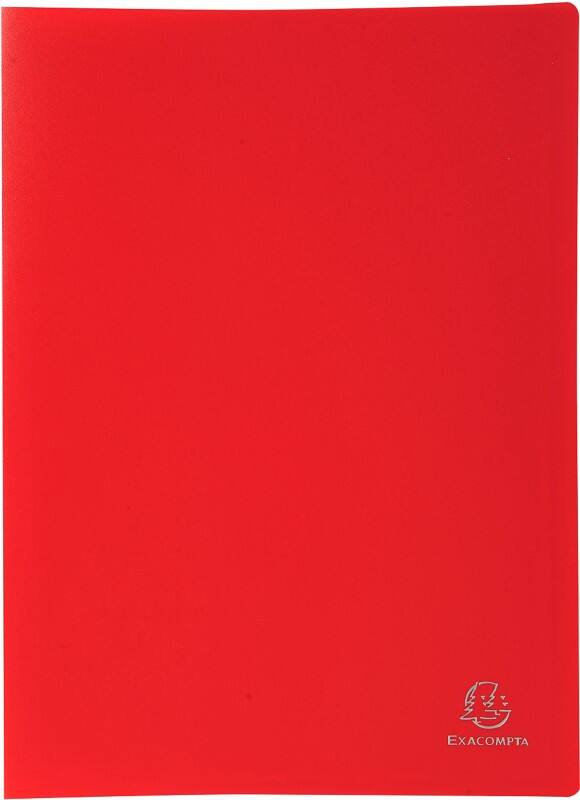 Exacompta Display Book 8565E A4 Red 60 Pockets Pack of 8