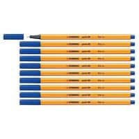 STABILO point 88 Fineliner Pen Blue Pack of 10