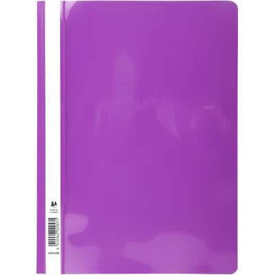 Exacompta Presentation Folders Folder A4 Violet PVC Pack of 25