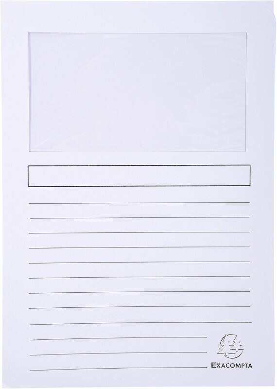 Exacompta Super Presentation Folder A4 White Cardboard 160 gsm Pack of 400