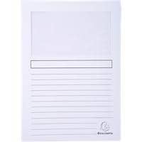 Exacompta Super Presentation Folder A4 White Cardboard 160 gsm Pack of 400