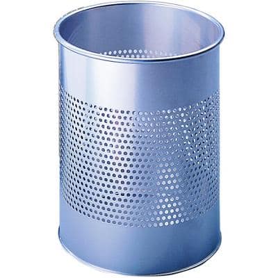 SLINGSBY Waste Bin 15 L Silver 26.2 x 26.2 x 33.5 cm