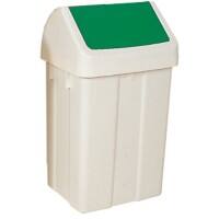 SLINGSBY Swing Top Bin 50 L White