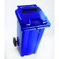 SLINGSBY Waste Bin 140 L Blue 2 Castors 377891