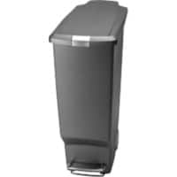 SLINGSBY Pedal Bin 40 L Grey 25.9 x 48.8 x 64 cm