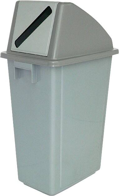 SLINGSBY Waste Bin 60 L Grey Plastic