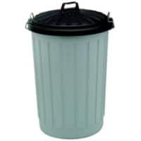 SLINGSBY Waste Bin 90 L Grey PE Polyethylene 392567