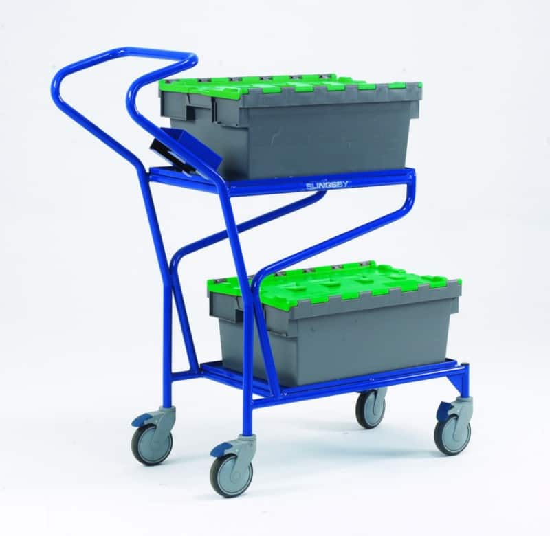 SLINGSBY Order Picking Trolley 150 kg Steel 44 x 115.5 x 115 cm Blue
