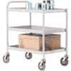 SLINGSBY service Trolley with 3 Shelves 331492 Steel Grey 45.5 x 78 x 79.5 cm