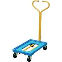 SLINGSBY Platform Trolley 369321 Plastic Blue 40.2 x 60.5 x 98 cm