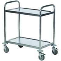 SLINGSBY Service Trolley 100 kg Steel 71 x 71 x 80.5 cm Silver