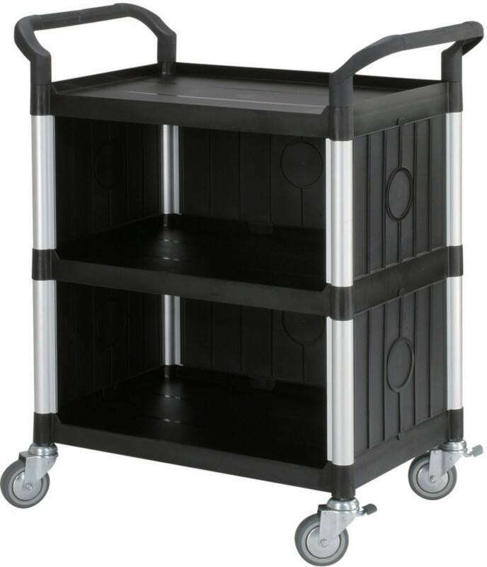 SLINGSBY Service Trolley 250 kg Plastic 48 x 85 x 100 cm Black