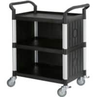 SLINGSBY Service Trolley 250 kg Plastic 48 x 85 x 100 cm Black