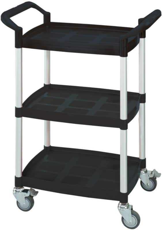 SLINGSBY Service Trolley 150 kg Plastic 37 x 65.5 x 90 cm Black