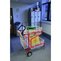 SLINGSBY Mail Trolley 387997 Steel Red 63.1 x 104.3 x 117.6 cm