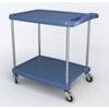 SLINGSBY Service Trolley with 2 Shelves 392260 Plastic Blue 90.2 x 87.3 x 90.2 cm