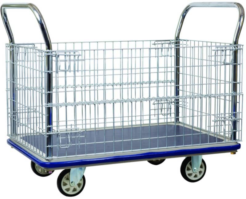 SLINGSBY Platform Trolley 500 kg Steel 76 x 128 x 25.5 cm Blue