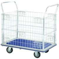 SLINGSBY Platform Trolley 400682 Steel Grey 48.5 x 84.5 x 19 cm