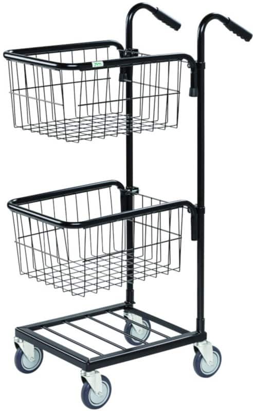 SLINGSBY Mail Trolley 35 kg Steel 38.5 x 66 x 109 cm Black