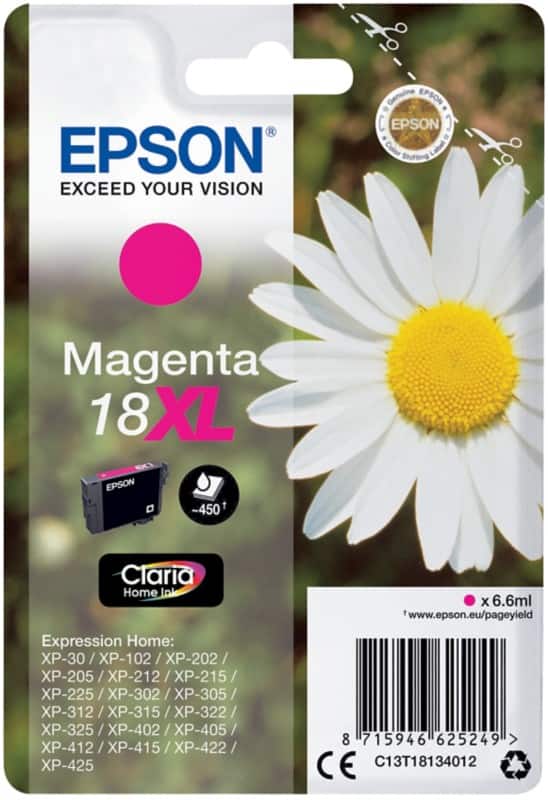 Epson 18XL Original Ink Cartridge C13T18134012 Magenta