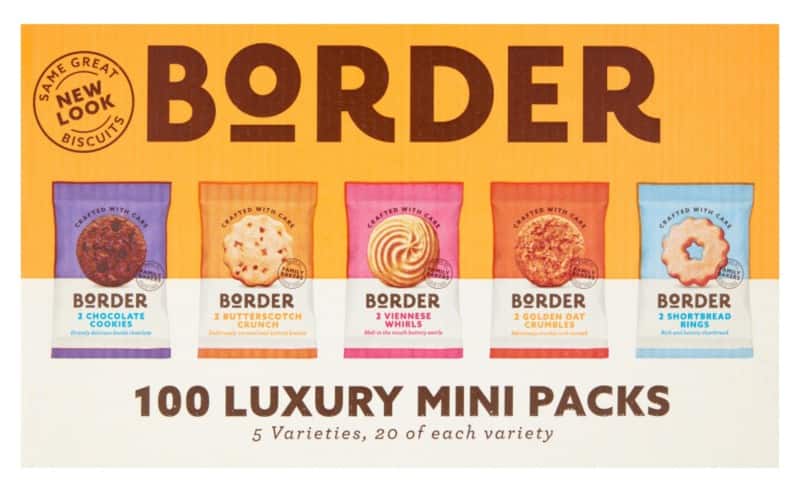 Border 5 Varieties Mini Twin Packs Biscuits 100 Pack