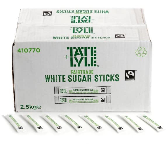 Tate & lyle white sugar sticks 2. 5g pack of 1000