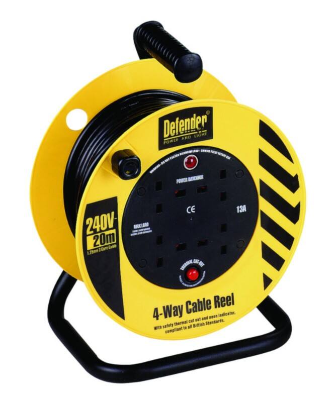 SLINGSBY Cable Reel Yellow 30 x 20 x 40 cm 377109