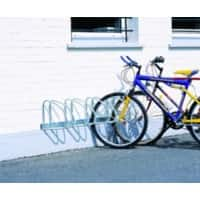 Cycle Racks Wall or Floor 4-Bike Capacity Silver 27 x 140 x 32 cm