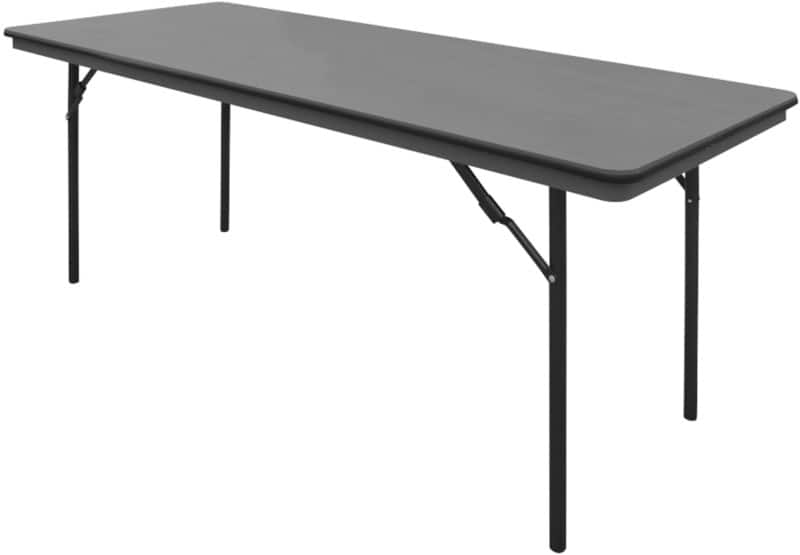 SLINGSBY Folding Table ABS (Acrylonitrile Butadiene Styrene) Grey 183 x 76 x 75 cm 390898