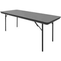 SLINGSBY Folding Table ABS Plastic Grey