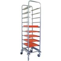 SLINGSBY Trolley with 10 Shelves 372785 Grey