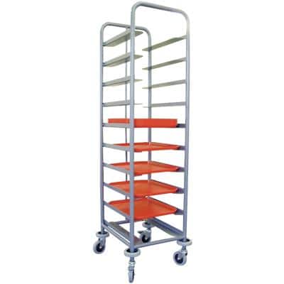 SLINGSBY Trolley with 10 Shelves 372785 Grey