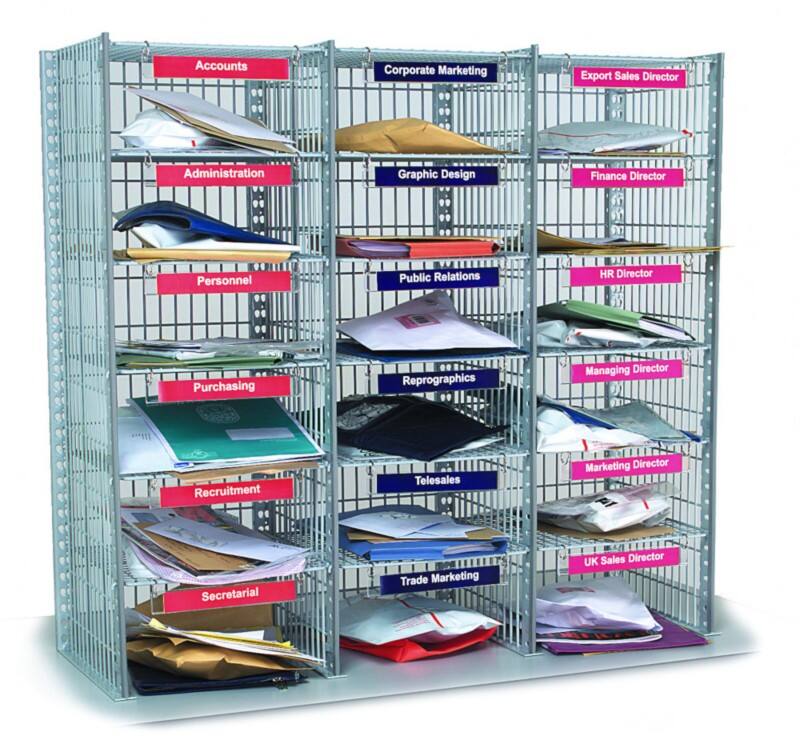 SLINGSBY Mail Sorting Unit 318 x 343 x 915 mm Grey N/A