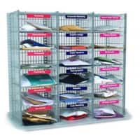SLINGSBY Mail Sorting Unit with 18 Compartments 3 Columns x 6 Rows 315029 915 mm