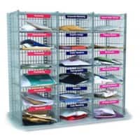 SLINGSBY Mail Sorting Unit 318 x 343 x 915 mm Grey N/A