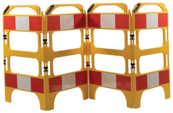 SLINGSBY Road Safety Barrier 100 x 75 x 100 cm Yellow