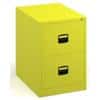 Filing Cabinet with 2 Lockable Drawers CC2H1A 470 x 622 x 711mm Zink Yellow