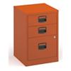 Bisley Filing Cabinet with 3 Lockable Drawers PFA3 413 x 400 x 672mm Orange