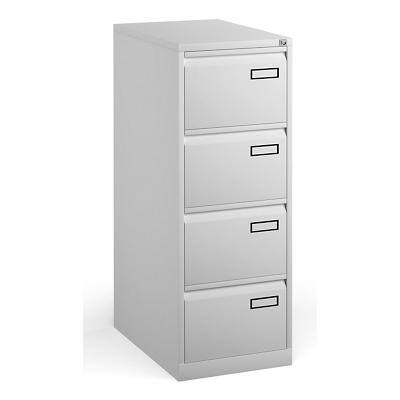 Bisley Filing Cabinet with 4 Lockable Drawers PSF4 470 x 470 x 1321mm White