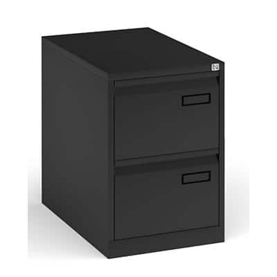 Bisley Filing Cabinet with 2 Lockable Drawers PSF2 470 x 711 x 1016 mm Black