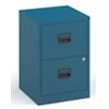 Bisley Filing Cabinet with 2 Lockable Drawers PFA2 413 x 400 x 672mm Azure