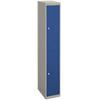 Bisley Basic Contract Locker Lockable with 2 Doors CLK182 Steel 305 x 457 x 1802mm Goose Grey & Oxford Blue